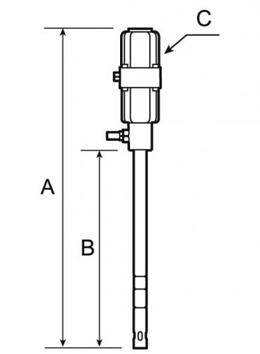 Pumpe für 50/60-kg-Behälter